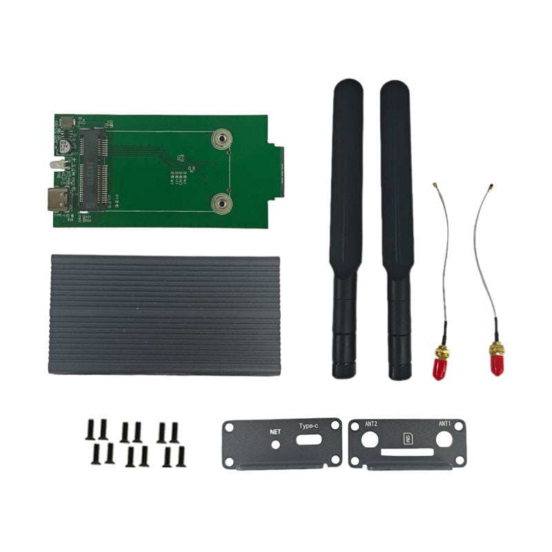 4G/5G Module Adapter Board (Type-C to Mini PCIE) Compatible w/ Quectel, Fibocom, and SIMCom Modules