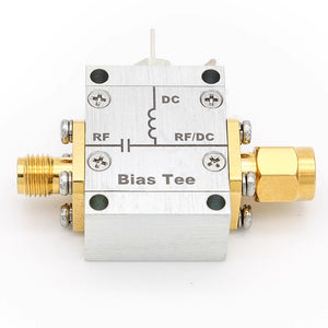0.01-4.2GHz 50ohms DC Bias Tee RF Feedback High Current DC Block with SMA Female to Male Connector