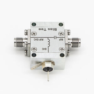 0.01-4.2GHz 50ohms DC Bias Tee RF Feedback High Current DC Block with Stainless Steel SMA Female to Female Connector