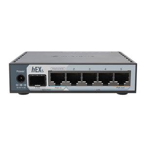 Mikrotik E60iUGS hEX S (2025) RB760iGS Upgraded Compact Wired ROS Router 5xGigabit Ethernet + 2.5G SPF Cage
