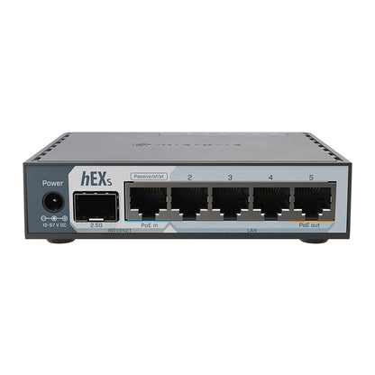 Mikrotik E60iUGS hEX S (2025) RB760iGS Upgraded Compact Wired ROS Router 5xGigabit Ethernet + 2.5G SPF Cage
