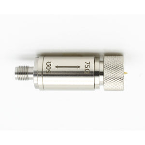 DC-3GHz Impedance Converter 50ohms to 75ohms/75ohms to 50ohms RF Impedance Adapter (SMA Female to F-Type Male Connector)