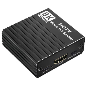 NK-H12 8K HDMI-compatible Video Splitter 8K60Hz/4K120Hz/1080P240Hz EDID Emulation Compatible with Multiple Devices