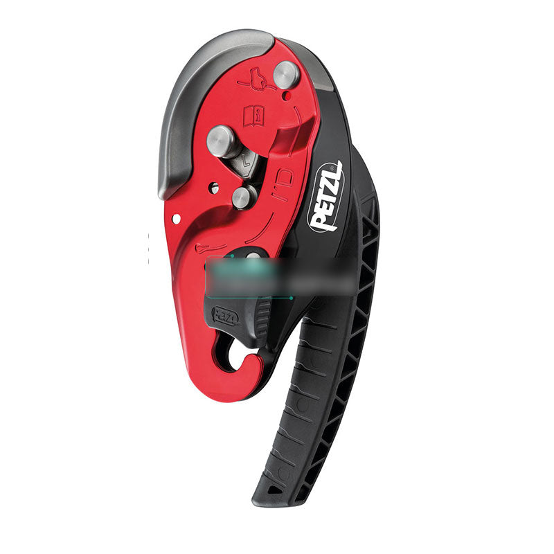 IDL Red D020BA00 Climbing Rope Descender Self-braking Descender Lift Retarder with Anti-panic Function for 12.5-13mm Ropes