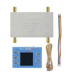 LF-8GHz Dual Channel RF Attenuator Module 60dB 50ohms with SMA Female Connector + Offline Main Control Module + TTL Cable