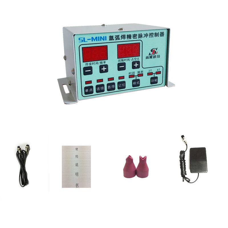 SL-MINI Argon Arc Welding Modification Precision Pulse Controller AC220V Input Support 2T/4T Function with Foot Pedal Switch