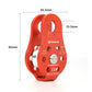Mini Fixed Single Pulley 26KN Aluminum Alloy Climbing Pulley for Outdoor Mountaineering/Lifting/Rescue