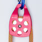 Side Panel Single Pulley Portable 7075 Aviation Aluminum Climbing Pulley 30KN for Outdoor Mountaineering/Rescue