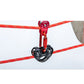 Black Dual-axis Twin Pulley 25KN Heart-shaped Climbing Pulley for Outdoor Mountaineering/Lifting
