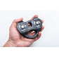 Black Dual-axis Twin Pulley 25KN Heart-shaped Climbing Pulley for Outdoor Mountaineering/Lifting