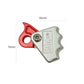 15KN Manual Control Anti-fall Device Aluminum-magnesium Alloy Climbing Safety Rope Locker for 9-12mm Ropes