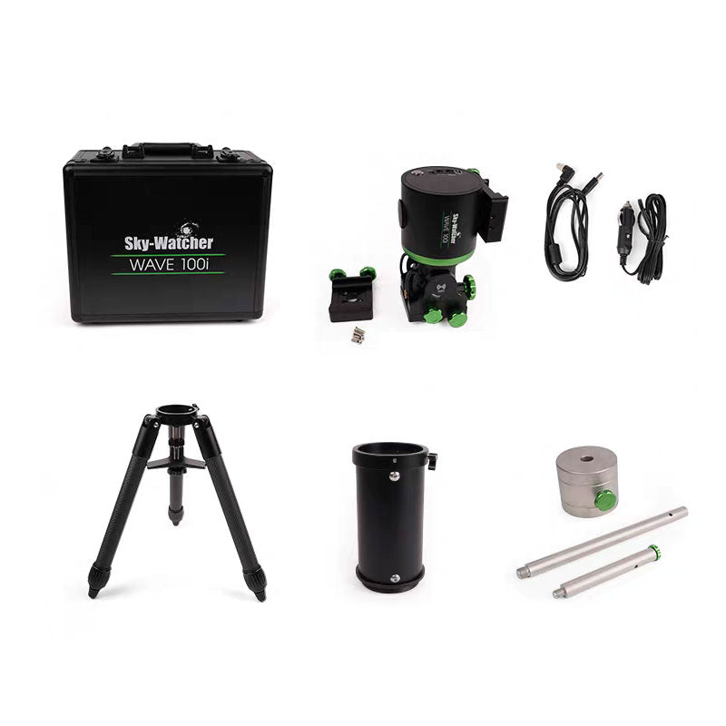TeSeek W100i Professional Harmonic Equatorial Mount (Set) 10KG Load Capacity GoTo Strain Wave Mount with Dual Dovetail Slots
