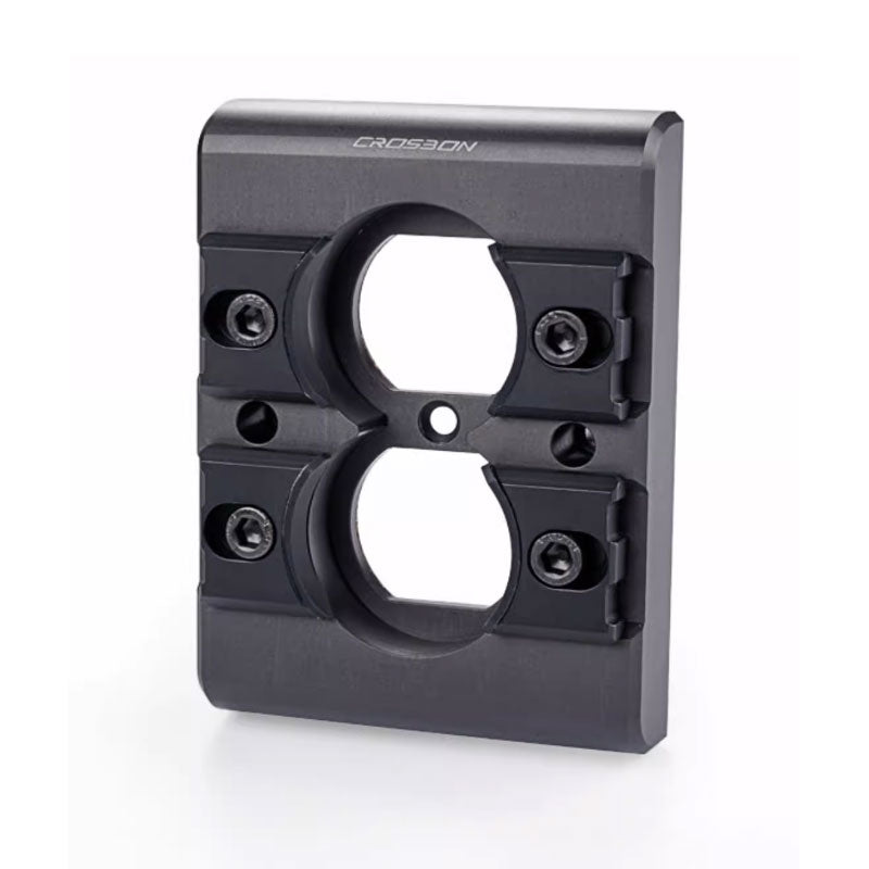 Crosbon Pure Aluminum Wall Outlet Panel American Standard HIFI Wall Socket Panel w/ Soft Rubber Pad
