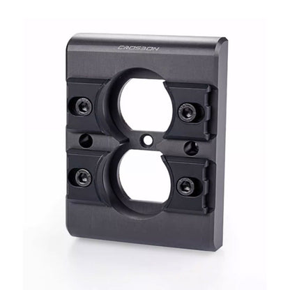 Crosbon Pure Aluminum Wall Outlet Panel American Standard HIFI Wall Socket Panel w/ Soft Rubber Pad