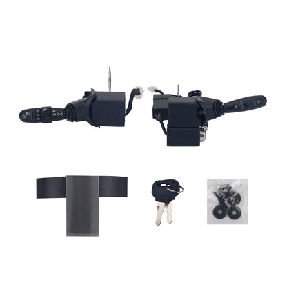 V99 Car Light Turn Signal Wiper Switch Adapter Racing Game Simulator Steering Wheel Accessory (Support Key Start) for PXN V99