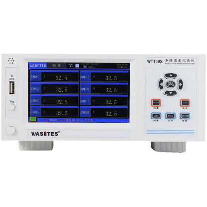 WASITES WT100S Series Multi-Channel Temperature Recorder (WT100S-64 64CH) w/ 5" Touch Screen &amp; Alarm