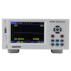 WASITES WT100P-48 48CH Multi-Channel Temperature Recorder w/ 5-Inch Touch Screen Curve and Cylinder Chart