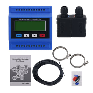 TUF-2000M-TS-2-HT High-temperature Modular Ultrasonic Liquid Flow Meter -30℃~160℃ with DN25-100mm Caliber Transducer