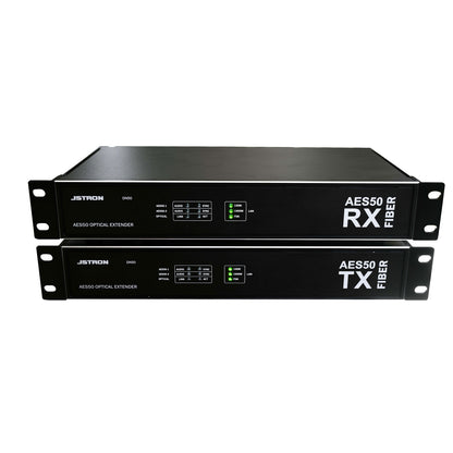 DN50 2-Channel AES50 Optical Fiber Extender + Gigabit Transceiver 2-IN-1 Tuning Light Transmission Device