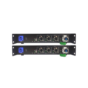 DN50 2-Channel AES50 Optical Fiber Extender + Gigabit Transceiver 2-IN-1 Tuning Light Transmission Device