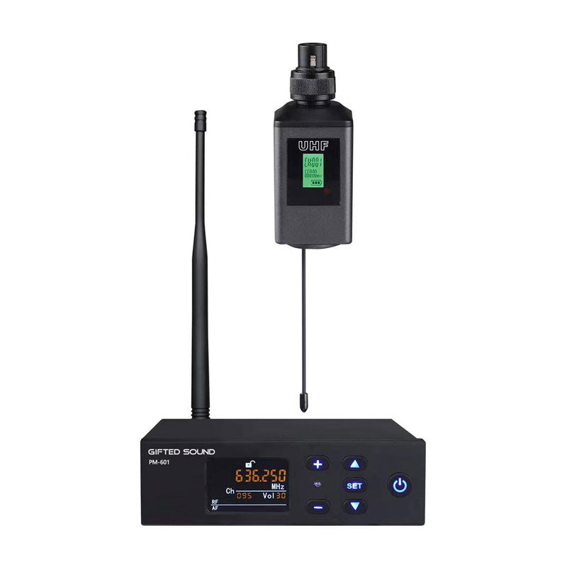 PM-601 One-to-One 612.5-667.25MHz U-band Professional Wireless Transmitter and Receiver for Conference Microphones
