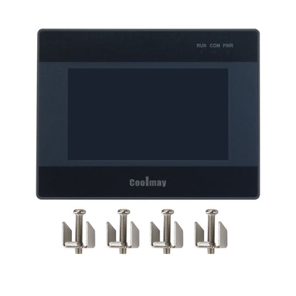 Coolmay MX3G-43C-22MT 4.3&quot; HMI PLC All in One HMI with Built-in PLC (12DI 10DO Transistor Output)