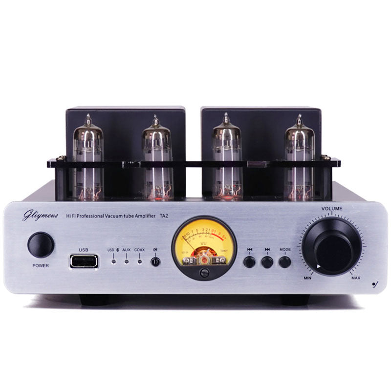Silvery TA2 HiFi 6K4 Electronic Tube Amplifier 100W+100W Bluetooth5.3 Lossless Vacuum Tube Power Amplifier