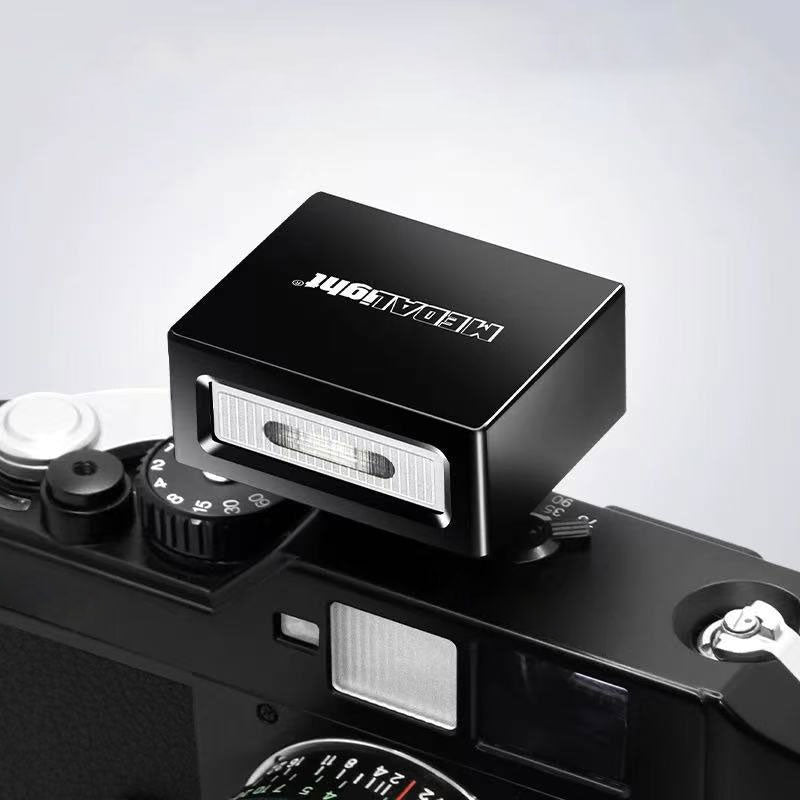 MEDALight F1 Mini Flash Small Camera Flash with (Black) Metal Case for Canon Sony Fujifilm Olympus