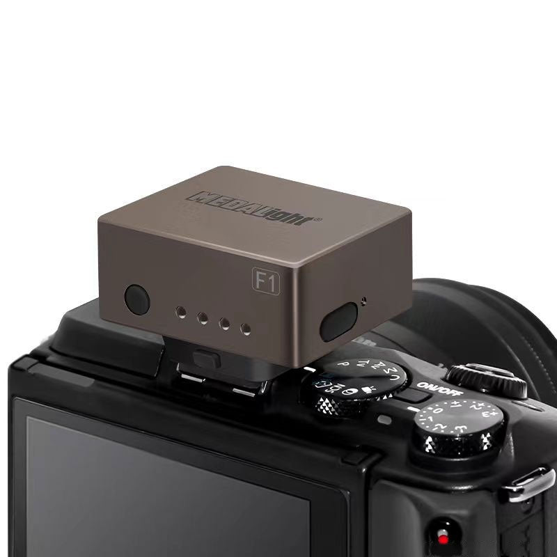 MEDALight F1 GN10 6200K±400K Mini Flash Camera Flash (Coffee Color) for DSLR and Mirrorless Cameras