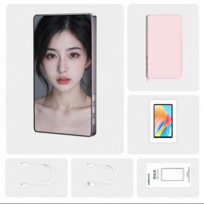 SHIMBOL CP5 Lite 1080P 5" Smartphone Rear Camera Selfie Monitor Selfie Screen (Pink Silicone Case)