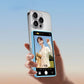 SHIMBOL CP5 Lite 1080P 5" Smartphone Rear Camera Selfie Monitor Selfie Screen (White Silicone Case)