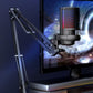 White ME6S professional Game USB Microphone Flexible Adjustment RGB Live Streaming Condenser Microphone