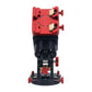 TeSeek HM-17PE Harmonic Equatorial Mount (Red/Black) EQ Mount with 18KG Load Capacity + Optional Pier Extension