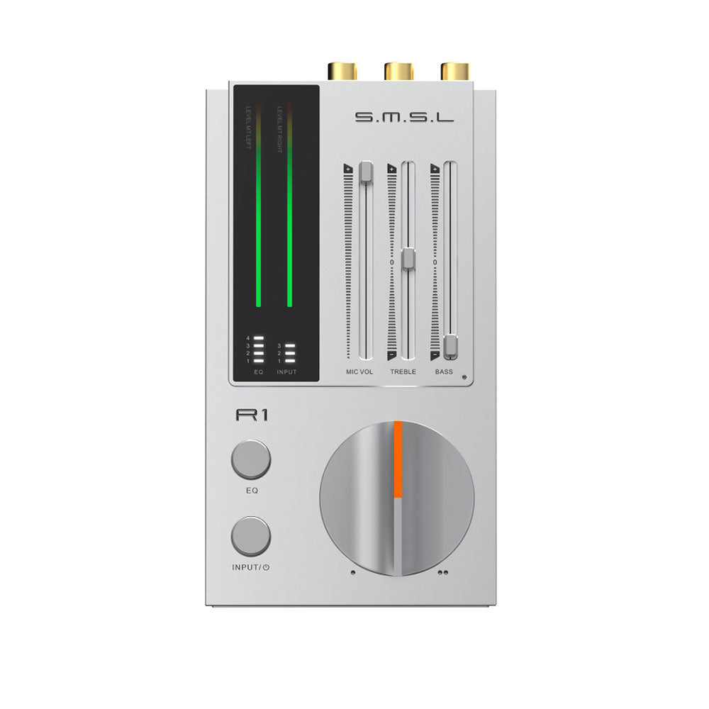 SMSL Silvery R1 Mini Portable HiFi Gaming DAC Headphone Amplifier Support Independent EQ Adjustment