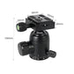 BEXIN K36 Ball Head – 36mm Damped Tripod Head for DSLR Cameras Panoramic Shooting and 15KG Load
