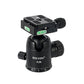 BEXIN K36 Ball Head – 36mm Damped Tripod Head for DSLR Cameras Panoramic Shooting and 15KG Load