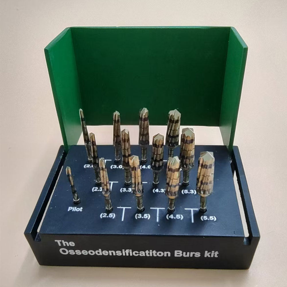 13PCS/Set Osseodensification Burs Kit Maxillary Sinus Lift Drill Kit Accessories for Dental Surgery
