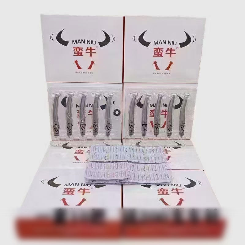 Set of 10 MAN NIU Dental Handpieces Air Turbine Handpieces Single-Point Spray and Up to 420,000 RPM