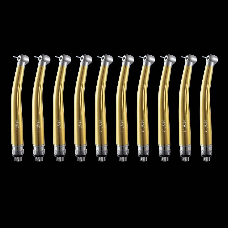 Set of 10 JINGNIU High-Speed Dental Handpieces Air Turbine Handpieces with Light and Single-Point Spray