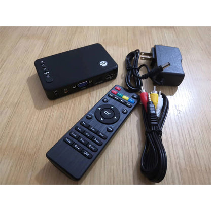 HD 4K Hard Drive Blue-ray Player Video Loop Player HDMI-compatible VGA VA Output Support Horizontal/Vertical Screen Switch