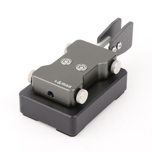 Titanium Gray Double-Paddle Automatic CW Key 3.5mm Shortwave Radio Morse Code Key Telegraph Training Key