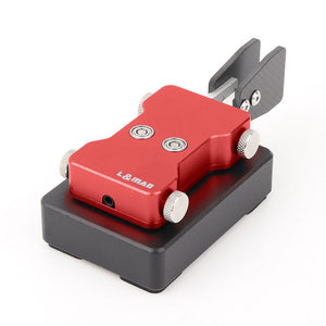 Red Double-Paddle Automatic CW Key 3.5mm Shortwave Radio Morse Code Key Telegraph Training Key