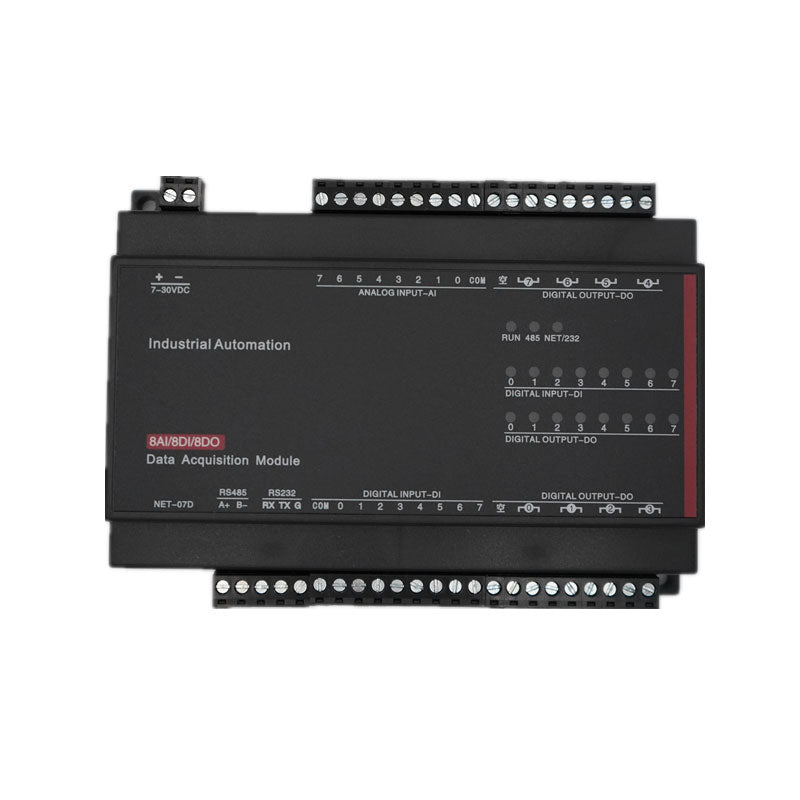 RTU-307D NET-07D 8AI-8DI-8DO Data Acquisition Module IO Module (RS485+RS232) for Industrial Use