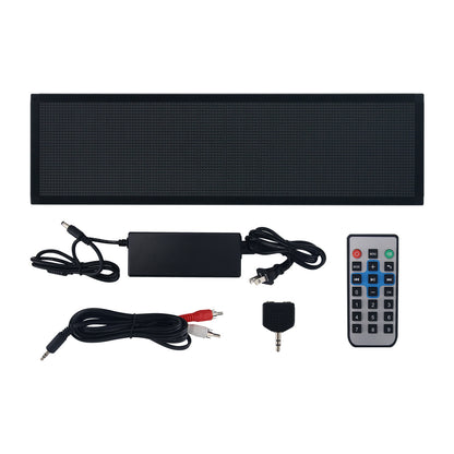 AS1000 2P5 128x32 Dot Professional Full Color RGB Music Spectrum Display with Aluminum Alloy Shell HiFi KTV Rhythm Light