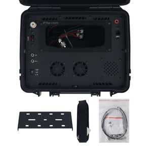 Black Emergency Radio Communication Box with Metal Panel Dedicated for YAESU FTM-150R Radio Station