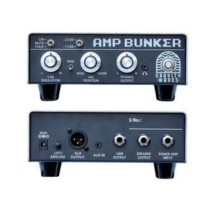 Gravity Waves Tube Amp Bunker Tube Guitar Amp Attenuator Load Box and Cab Sim Combo (Silver)