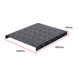 Simplayer Embossed Foot Rest Plate for 40×160mm Aluminum Profile Brackets and ARTcockpit PRO Frame