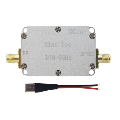 Microwave Capacitors RF Feed Box Bias Tee Coaxial Feed RF Blocking 10M-6GHz Low Insertion Loss