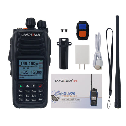 HG-UV79UV 10W 5KM Bluetooth Walkie Talkie VHF UHF Radio Handheld Transceiver with Aviation Band