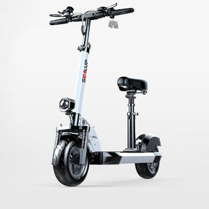 Sealup XLP-Q8 36V 400W 18.2Ah 50-60km Adult Electric Scooter Foldable E-Scooter (White) w/ 10" Tires